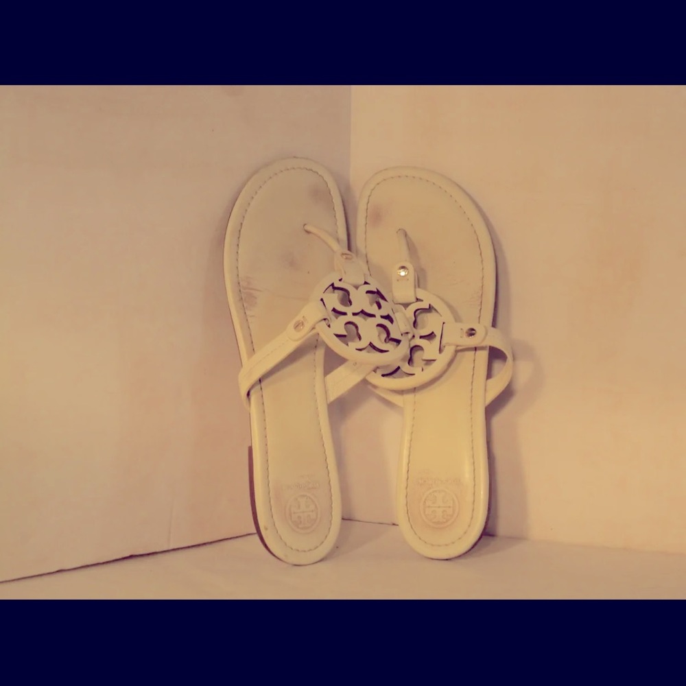 White TB Miller sandals